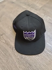 Mitchell & Ness NBA sacramento kings Black snapback Cap Hat Personalized TOM - Picture 1 of 4