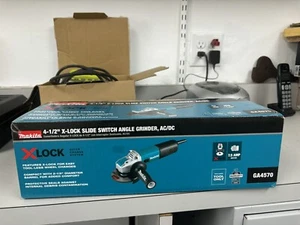 Makita GA4570 4-1/2" X-LOCK Angle Grinder, with AC/DC Switch - Picture 1 of 2