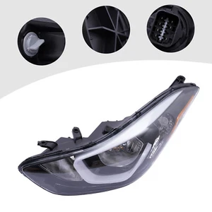 Fits 2014 2015 2016 Hyundai Elantra Halogen Headlight Left Driver Side Front - Picture 1 of 16