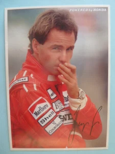 -ke- Gerhard Berger (AUT), Autogrammkarte Formel 1 (Unterschr. gedruck) - Bild 1 von 1