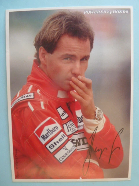 -ke- Gerhard Berger (AUT), Autogrammkarte Formel 1 (Unterschr. gedruck) - Bild 1 von 1