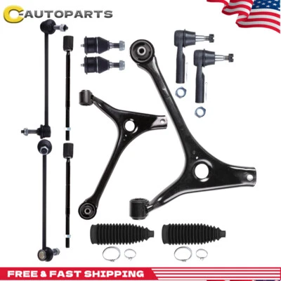 Braços de controle inferiores dianteiros 12 peças barras oscilantes para 1998-2007 Ford Taurus Mercury Sable - Imagem 1 de 4