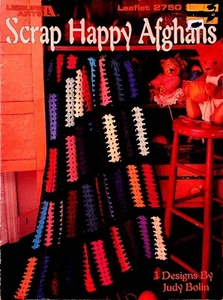 Afghans Scrap Happy Crochet Patterns By Leisure Arts - Picture 1 of 4