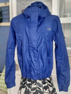 Chaqueta de lluvia para mujer The North Face XS Precita impermeable abrigo con capucha azul - Imagen 1 de 9