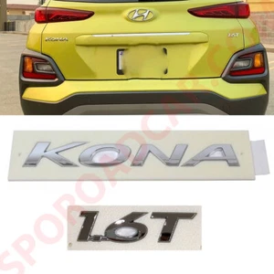 Rear Trunk Kona 1.6T Emblem Badge 2P For 2018-2023 Hyundai KONA 86319J9000 - Picture 1 of 1