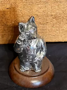 Vintage Italy Italian Sterling Silver Business Fox Figurine: Alessandro Magrino - Picture 1 of 8