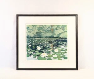 PHIL GREENWOOD "Lilies" Etching Aquatint Signed Framed Limited 36/250 1990 - Picture 1 of 10