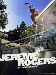 DVS 2004 Jereme Rogers skateboard promotional poster Flawless New Old Stock - Picture 1 of 1