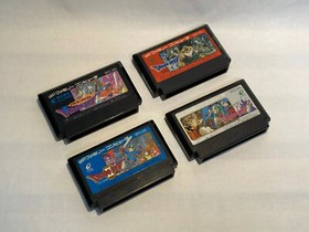 Dragon Quest IV III II and I Complete Set Nintendo Famicom FC Japan import