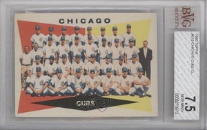 1960 Topps High # Chicago Cubs Team #513 BVG 7.5
