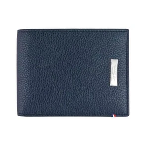 S.T. Dupont Line D 6 Credit Card Wallet, Blue Leather, 180270, New In Box - Picture 1 of 7