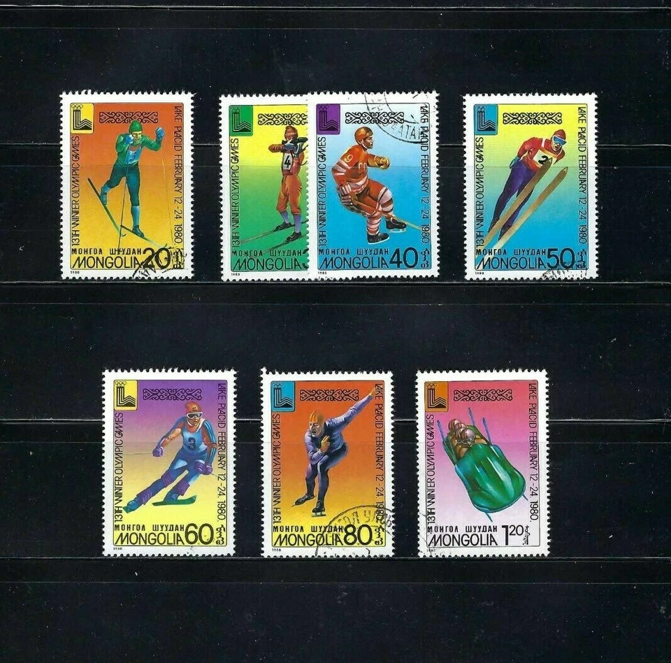 13th WINTER OLYMPIC GAMES, LAKE PLACID NY. MONGOLIA {7} 1980  - Image 1 of 1