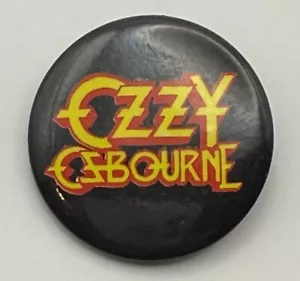 Vintage 1983 OZZY OSBOURNE Pinback Button - Picture 1 of 3