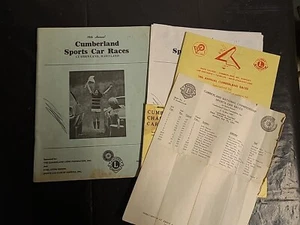 1971 19. jährliche Cumberland Sportwagenrennen Programm mit Papier Lot  - Bild 1 von 24