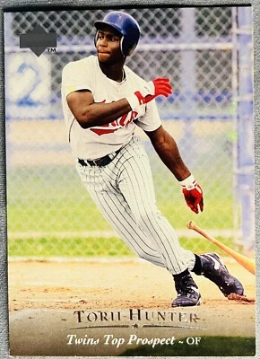 1995 Upper Deck Minors Torii Hunter #128 Rookie RC Fort Wayne Wizards / Twins - Image 1 of 2