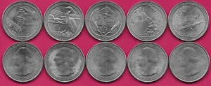 USA 5 QUARTER SET, AMERICA THE BEAUTIFUL 2015 XF SARATOGA, BOMBAY HOOK, HOMESTEAD, B - Bild 1 von 1