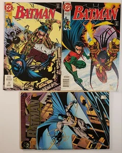Batman 3 Issue Lot 488, 490, 500 1993 Riddler Bane Azrael Jim Aparo Art  - Imagen 1 de 11
