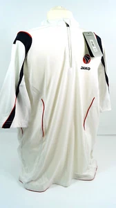 *NUOVO*Jako T-Shirt Pro Bianco/Nero Uomo M Men white/black mainz 05 new vfb st - Foto 1 di 3