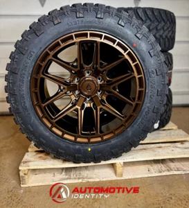 20x9 Arena A114 Battle Bronze Wheels 32" MT Tires 6x135 Ford F150 Expedition - Picture 1 of 4