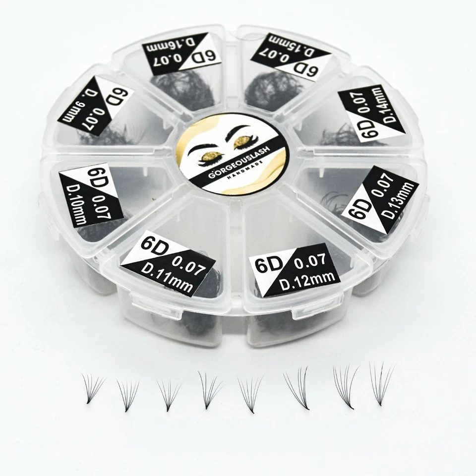Mixed 6D Lashes. 1000 Premade Volume Fans. Eyelash extensions, Handmade! - Image 1 of 4