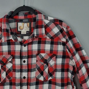 Vintage OP Ocean Pacific rot kariert Flanell Surfer Herren Hemd Gr. XL - Bild 1 von 11