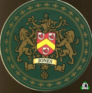 English Heraldic Coaster: Jones - Bild 1 von 2