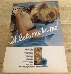Clairol Nice 'N Easy Haircolor 1976 - Anuncio impreso vintage - Imagen 1 de 2