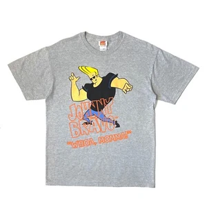 Cartoon Network Official Vintage Johnny Bravo Graphic Print T-Shirt - Size M - Picture 1 of 4