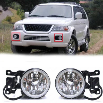 Пара противотуманных фар переднего бампера левая и правая для Mitsubishi Montero Sport 2000-2004 - Изображение 1 из 4
