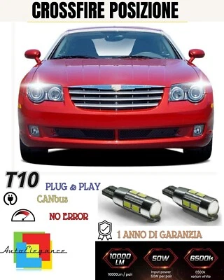 Par Luces Ubicación 10 LED Para Chrysler Crossfire T10 W5W Canbus 6000K - Imagen 1 de 2