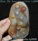 4.2&quot; Chinese Natural Agate Onyx carved irregularity Rough stone rock statue