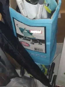 Cosco Umbrella Stroller with Canopy, Teal & Yellow~ Brand New - Picture 1 of 2