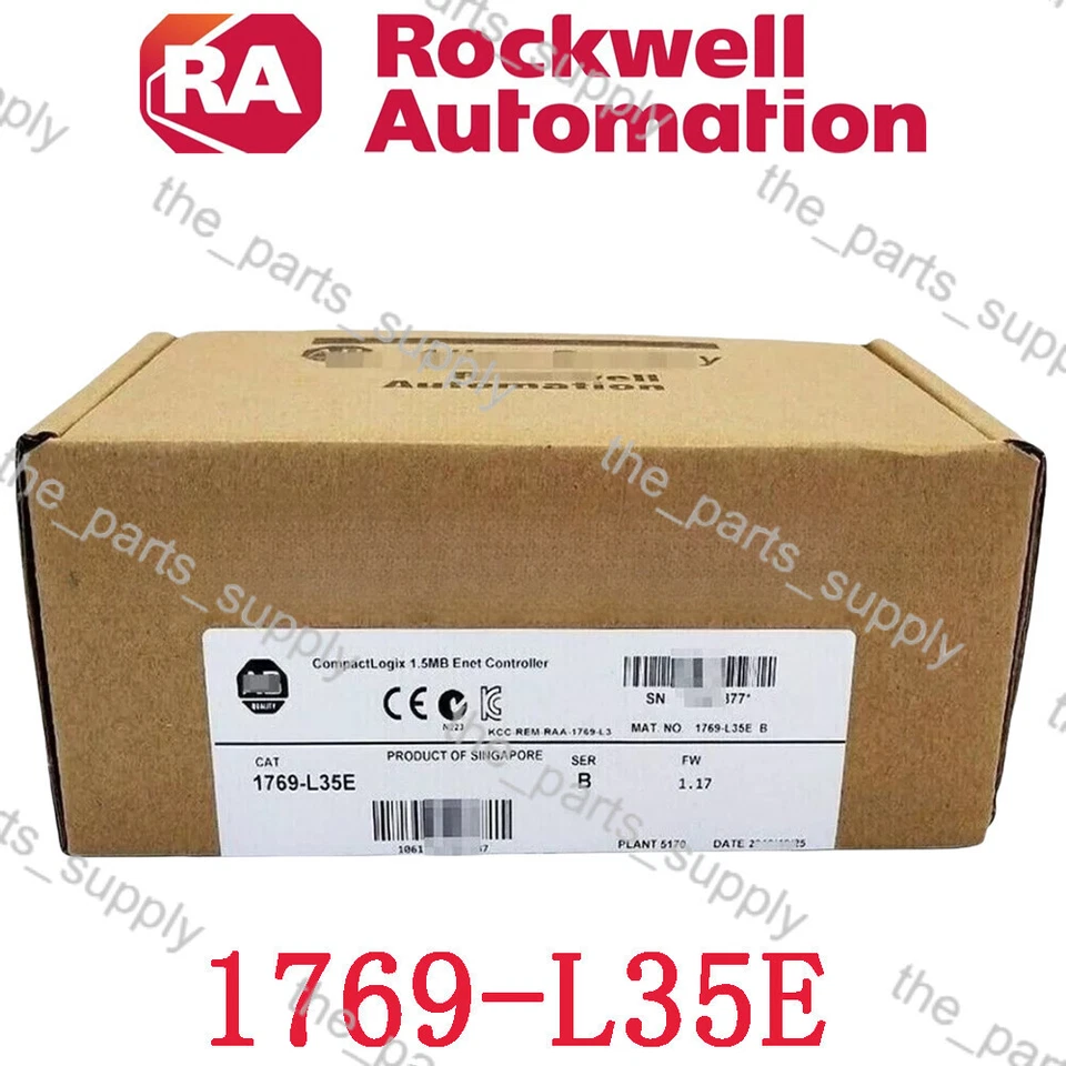 New Factory Sealed 1769-L35E SER B CompactLogix 1.5 MB ENet Controller 1769L35E - Image 1 of 1