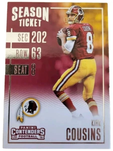 2016 Panini Contenders #10 Kirk Cousins Washington Redskins Football Card (C2 - Picture 1 of 2