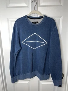 Rag & Bone Indigo Dyed Blue Crewneck Pullover Sweatshirt Sweater Large - Picture 1 of 10