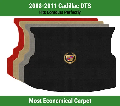 Alfombra de maletero Lloyd Velourtex para Cadillac DTS '08-11 con escudo Cadillac dorado Foto 1 de 4