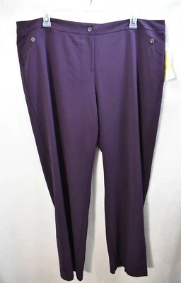 Studio 1940 Pants Purple Plus Size 6 Long 44" W X 33" L - Image 1 of 4