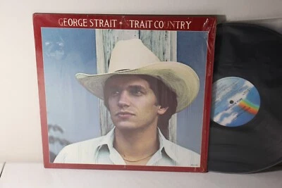 George Strait ‎– Strait Country, 1981 LP IN SHRINK, MCA-5248 - Image 1 of 4