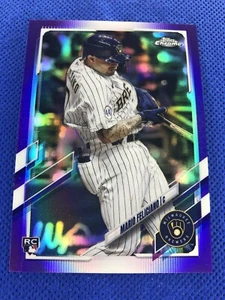 2021 #USC43 Mario Feliciano Topps actualización cromada béisbol púrpura paralelo radiocontrol - Imagen 1 de 2