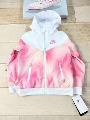 耐克连帽青年女孩魔法火烈鸟浅夹克尺寸 6,6X 免运费!!!! — 第 1/4 张图片