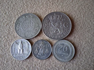 Lote de monedas de plata del Viejo Mundo -1927 - 1951 - Lote de 5 monedas de plata #890-1 - Imagen 1 de 10