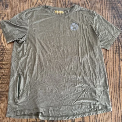Camisa masculina Fjallraven x Specialized 2XL XXL verde cabeça de raposa logotipo manga curta - Imagem 1 de 4