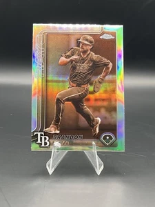 2025 Topps Chrome Brandon Lowe Sepia Refractor #113 Tampa Bay Rays - Picture 1 of 2