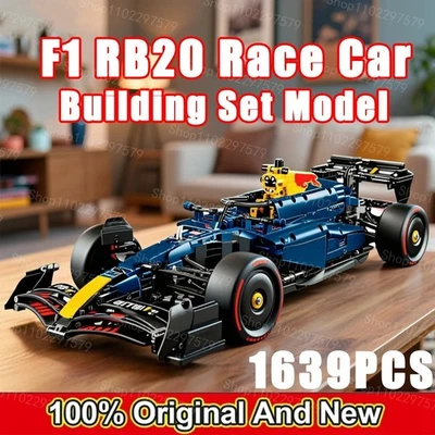 NEW 42206 MOC Oracle Red Bull Racing RB20 F1 Building Blocks 1639pcs Technic - Image 1 of 4