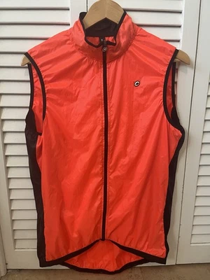 Chaleco cortavientos Assos Mille GT para hombre XXL naranja/rosa "Lolly Red", usado, buena forma Foto 1 de 4