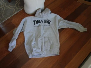 Thrasher Hoodie Herren Medium grau Skateboard Magazin Logo Skater Pullover - Bild 1 von 6