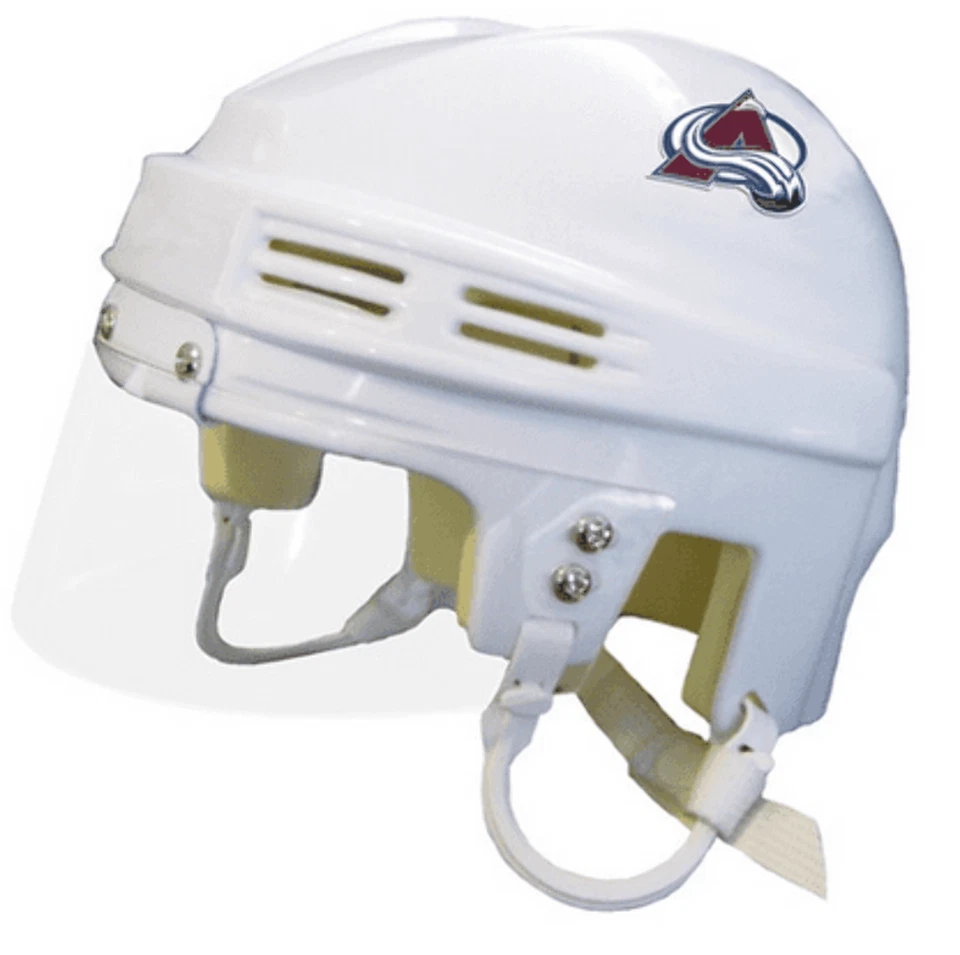 Colorado Avalanche SportStar NHL 曲棍球运动员迷你头盔 - 白色 — 第 1/1 张图片