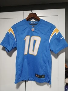 Justin Herbert Los Angeles Chargers Nike POWDER BLUE Game Jersey Youth Size M - Picture 1 of 23