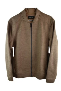 MASSIMO DUTTI Giacca Track Marrone Tg M Uomo Lana Cotone Bomber Giacca Casual - Foto 1 di 8