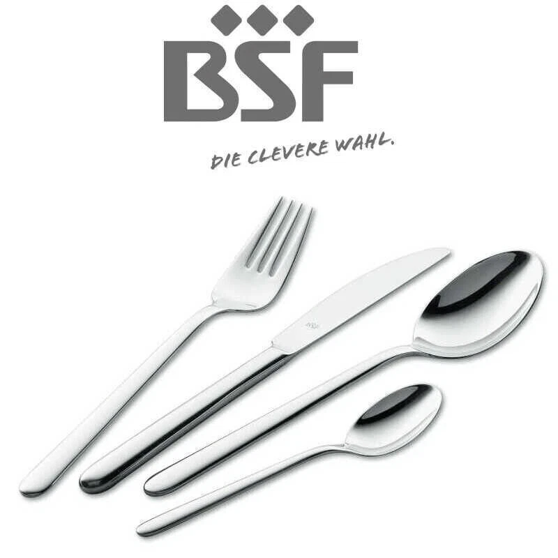 BSF Chicago Acero Inoxidable Utensilios De Madera - Imagen 1 de 1